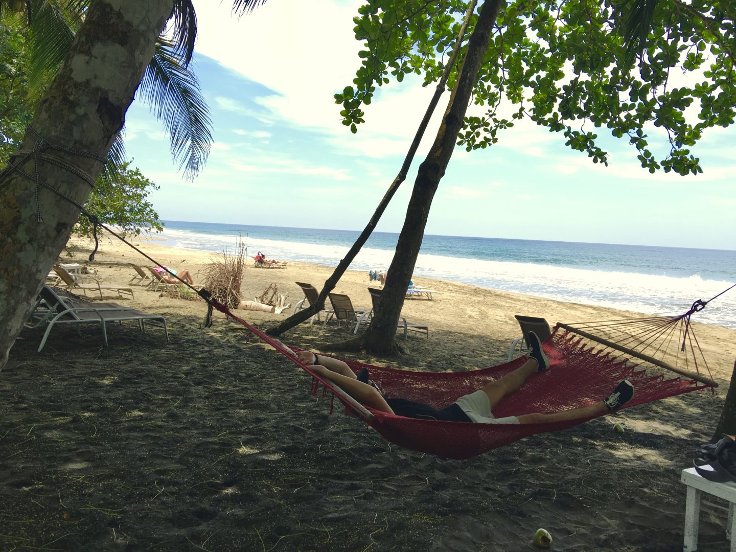 Costa Rica Hamac sur la plage Cocles